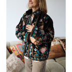 Velvet Embroidery Jacket - The Midnight