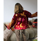 Velvet Embroidery Jacket - Mediterrane Sun