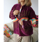 Velvet Embroidery Jacket - The Eye