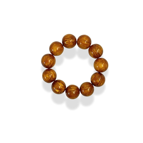 Bruine kralen armband