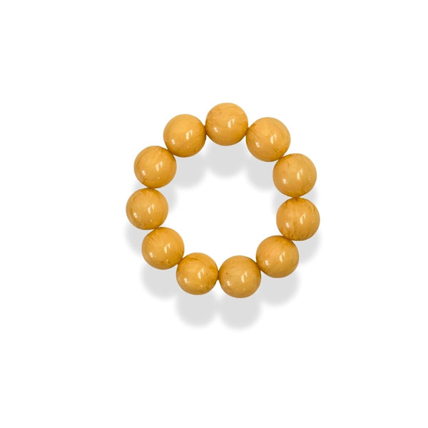 Gele kralen armband