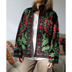 Velvet Embroidery Jacket - The Garden