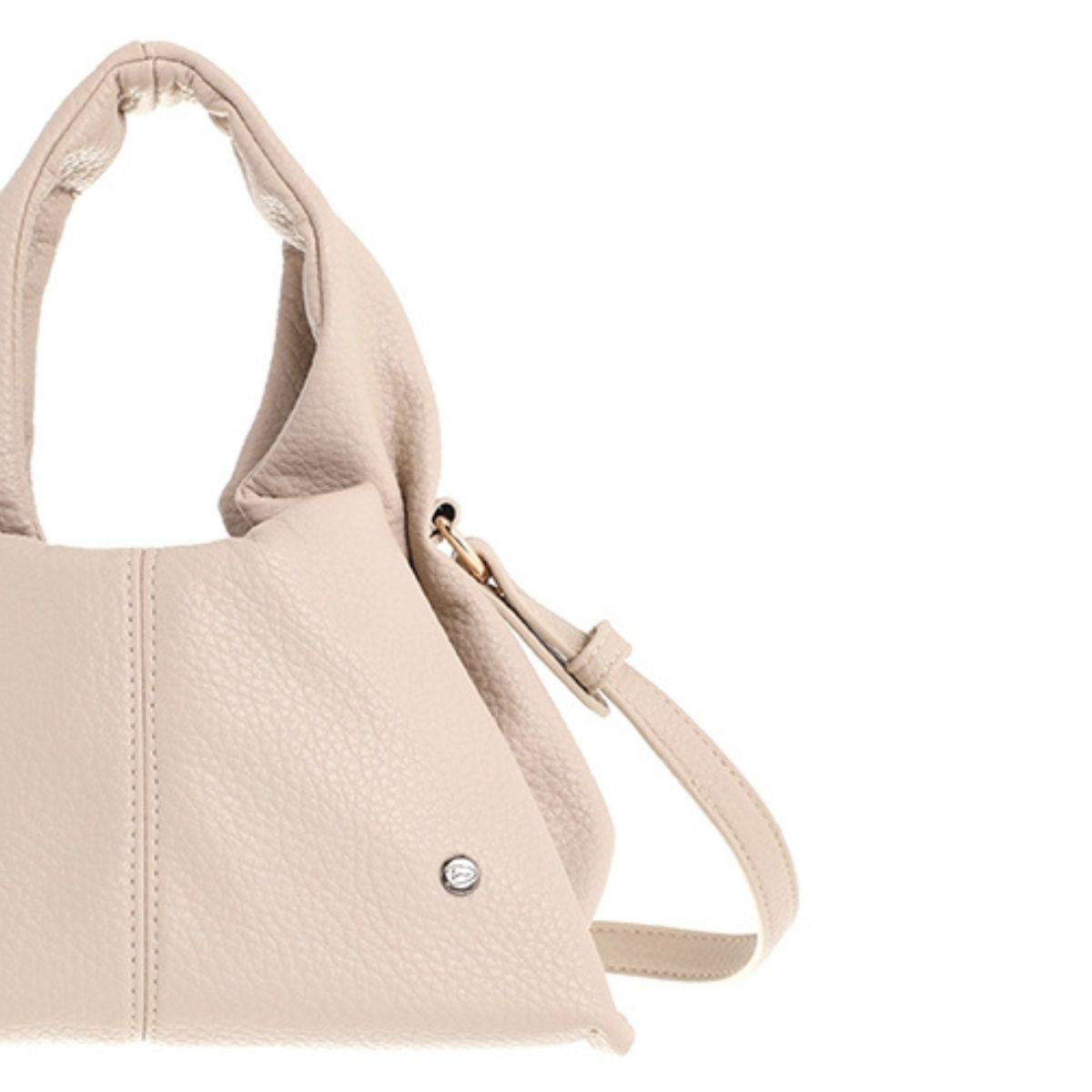 Bruin beige handtas schoudertas leer