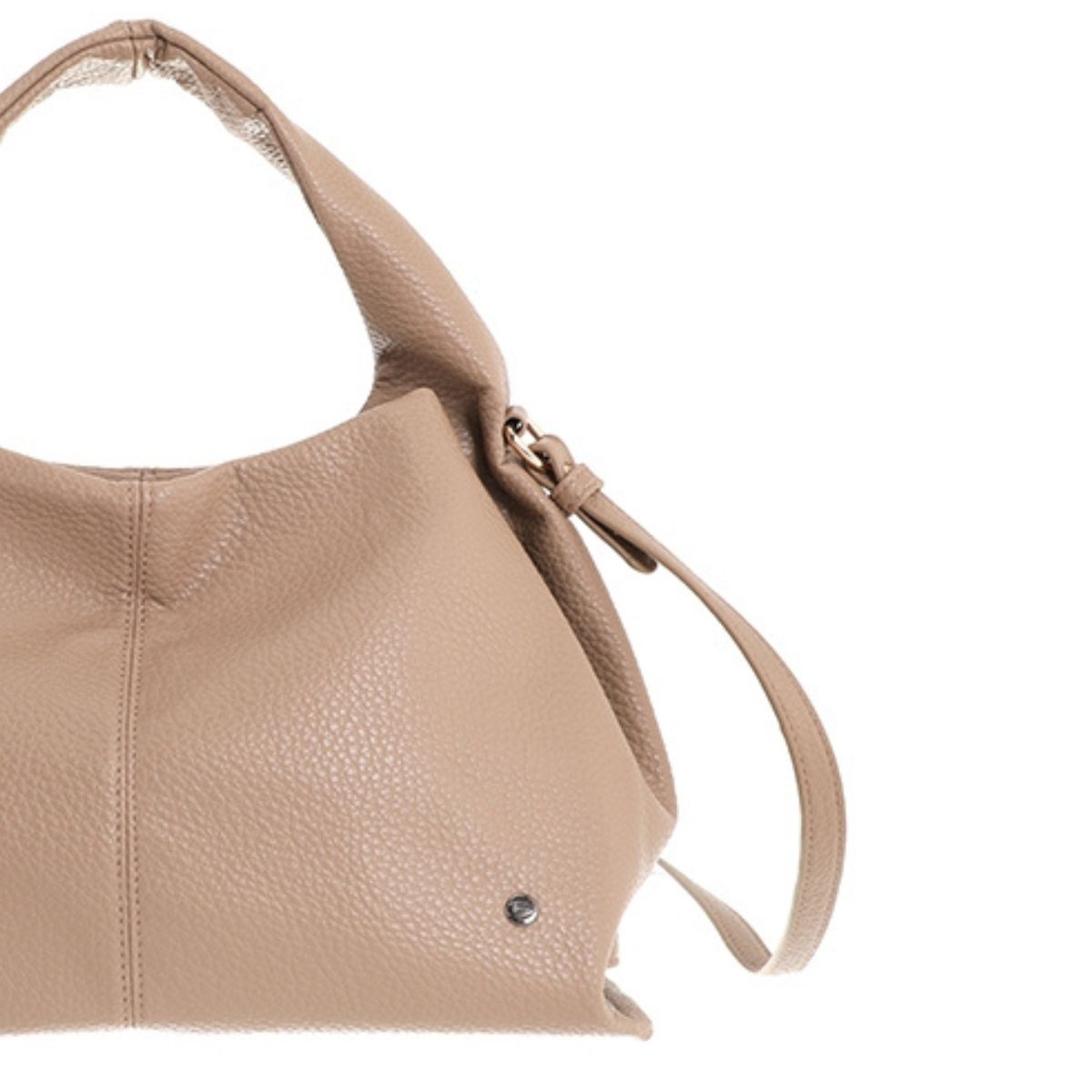 Bruin beige handtas schoudertas leer